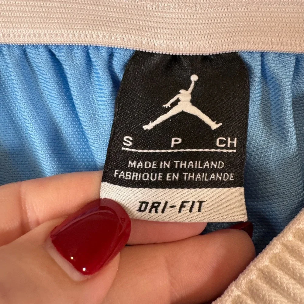 Air Jordan 11 Retro Breakaway Tear Away Pants Mens Small UNC Blue AH1551-412 Y2K